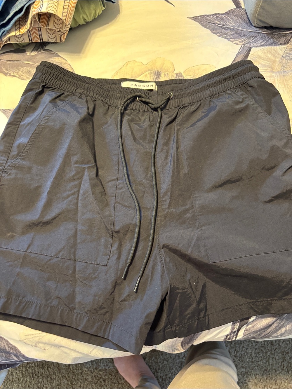 PacSun Black Drawstring Hybrid Shorts